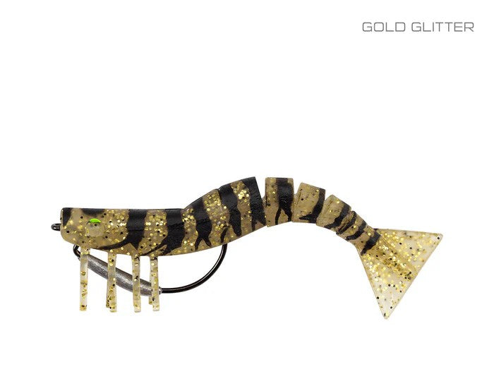 Samaki Live Shrimp 89mm Lure [cl:gold Glitter]