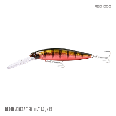 Samaki Redic Ms90 Jerkbait Lure [cl:red Dog]
