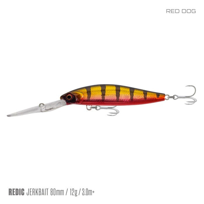 Samaki Redic Ds80 Jerkbait Lure [cl:red Dog]