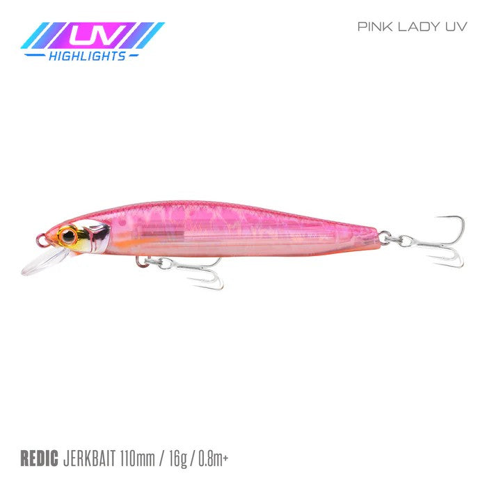 Samaki Redic Sf110 Jerkbait Lure [cl:pink Lady Uv]