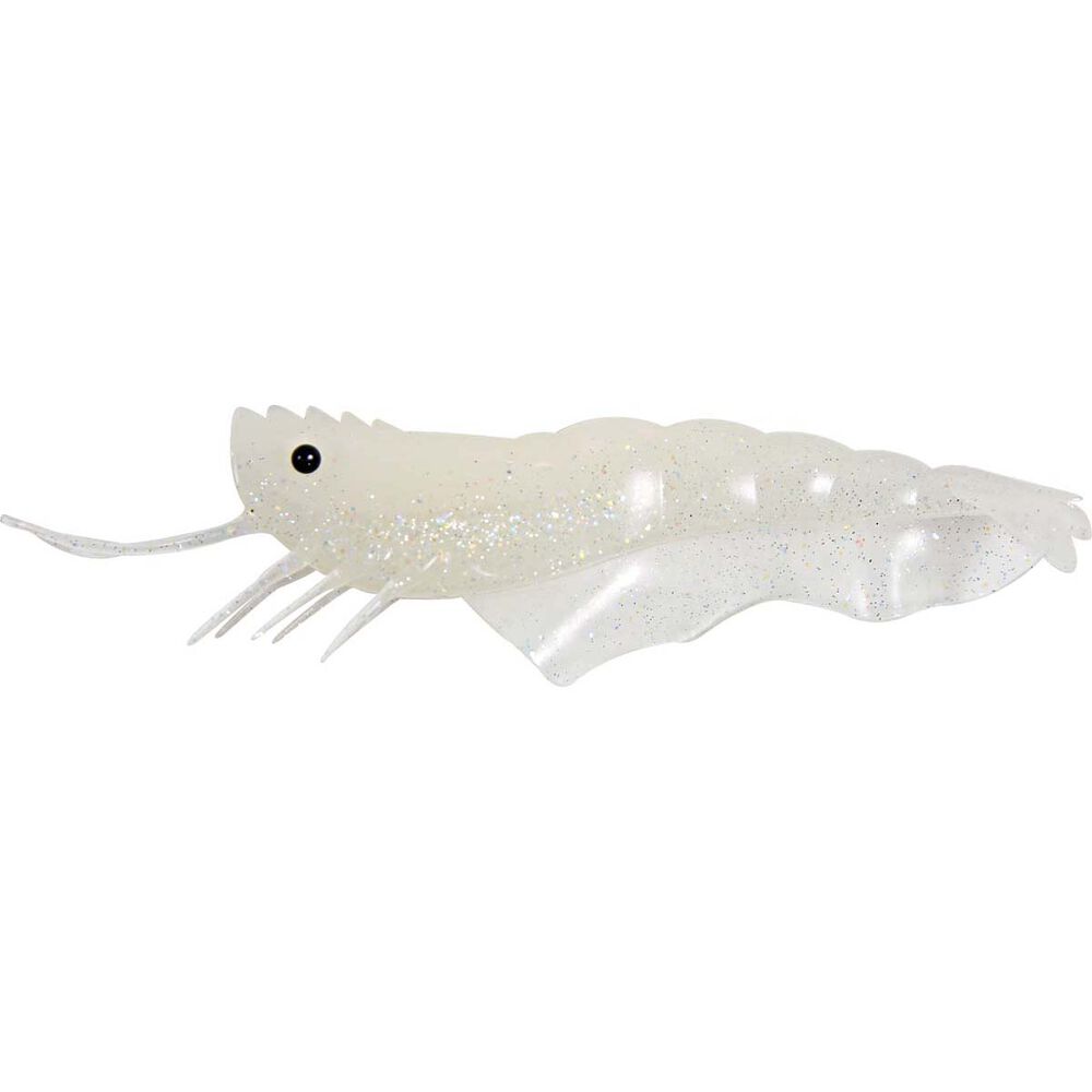 Fishcraft Dr Prawn 3in Unrigged Soft Plastic Lure [cl:glacier]