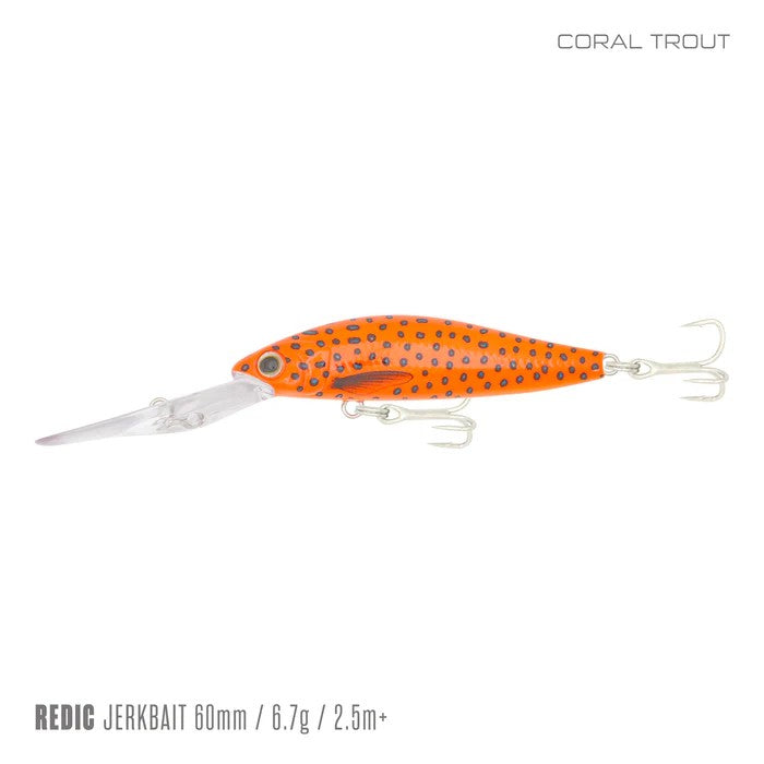 Samaki Redic Ds60lc Jerkbait Lure [cl:coral Trout]