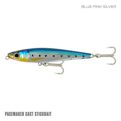 Samaki Pacemaker Cast Stickbait 105mm Lure [cl:blue Pink Silver]
