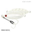Samaki Ribcage Slow Fall 80g Jig [cl:glow N Silver]