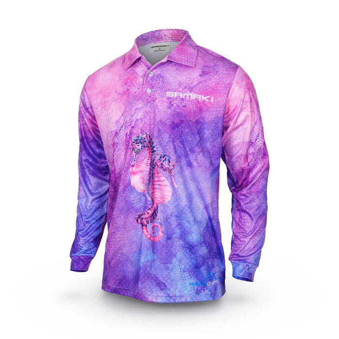 Samaki Seahorse V2 Long Sleeve Kids Shirt [sz:2]