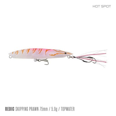 Samaki Redic Skipping Prawn 75 Lure [cl:hot Spot]