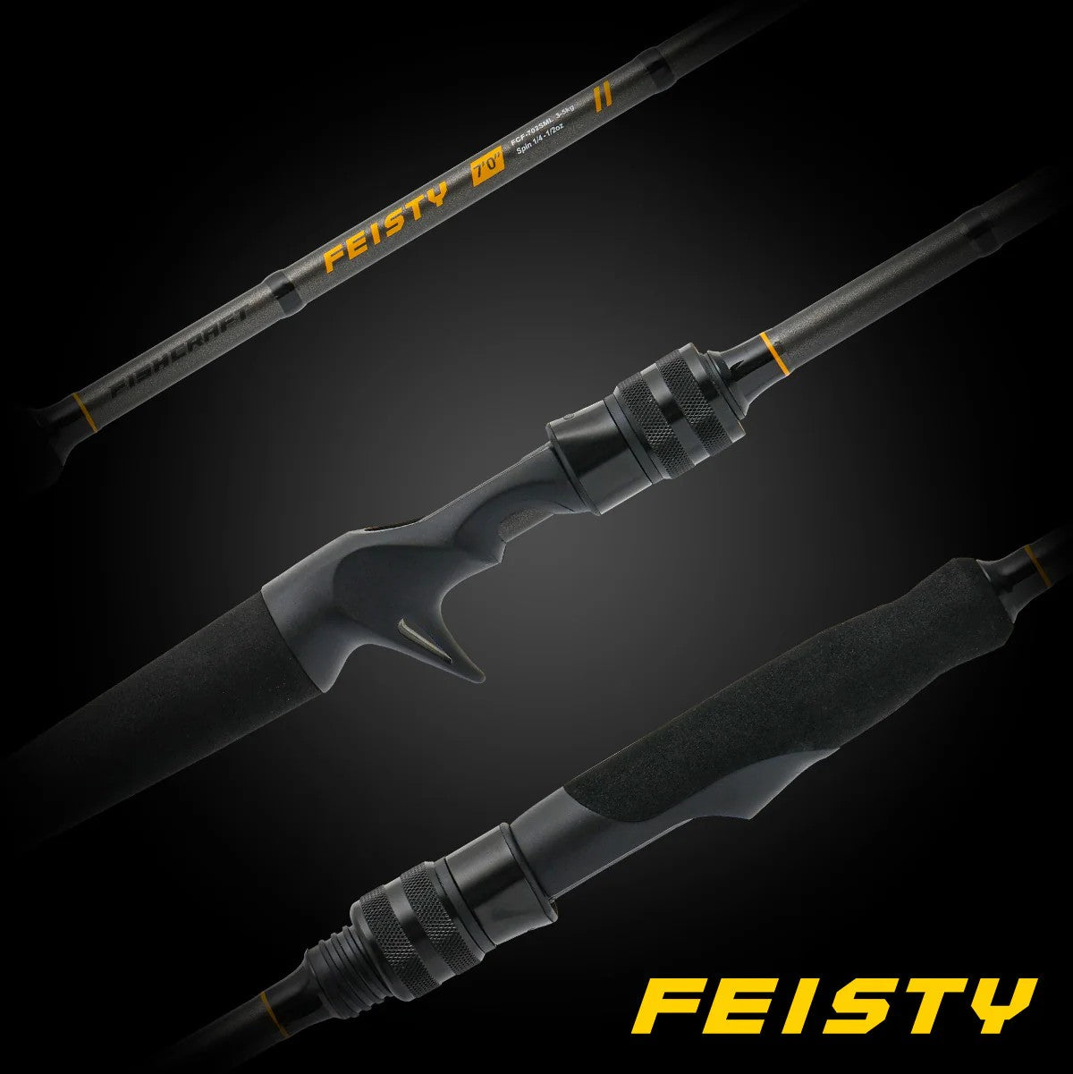 Fishcraft Feisty Spin Rods [mdl:fcf-662sxl]