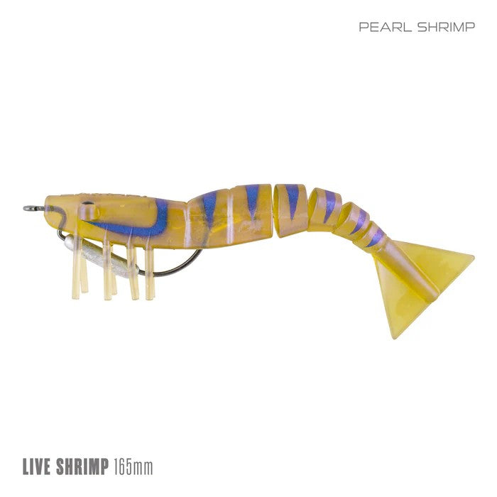 Samaki Live Shrimp 165mm Soft Plastic Lure [cl:pearl Shrimp]