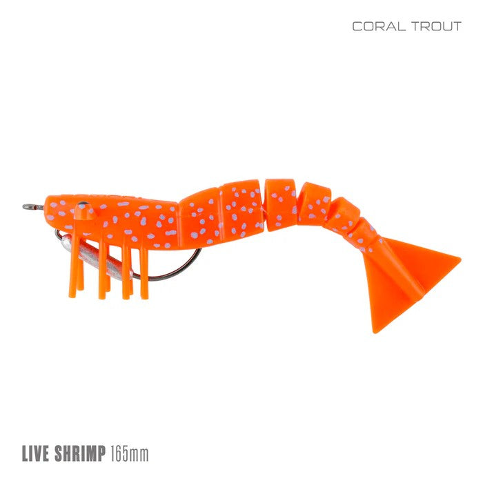 Samaki Live Shrimp 165mm Soft Plastic Lure [cl:coral Trout]