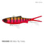 Samaki Vibelicious Fork Tail 100mm Soft Vibe Lure [cl:red Dog]