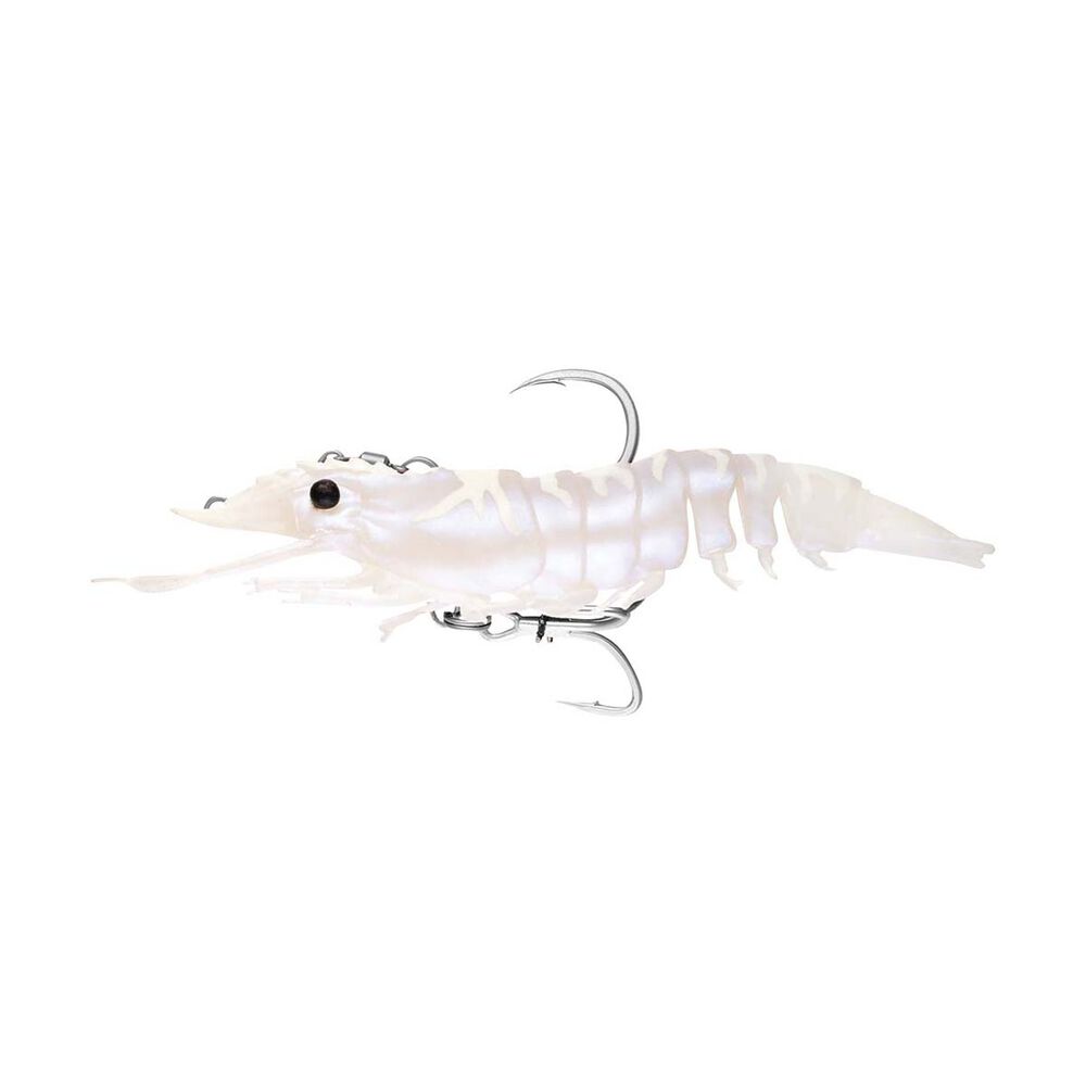 Nomad Live Ops Sumo Shrimp 6.5 Inch Pre-rigged Premium Soft Plastic [cl:white Glow]