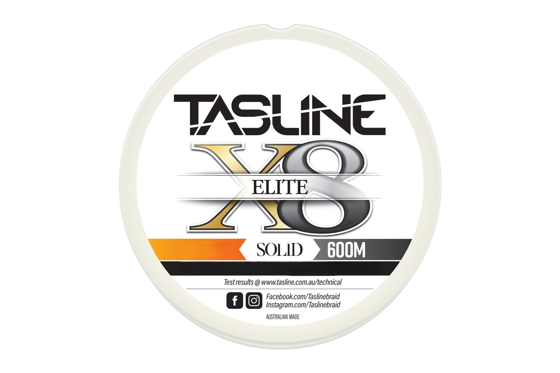 Tasline X8 Braid Elite White 600m Braid [sz:20lb]