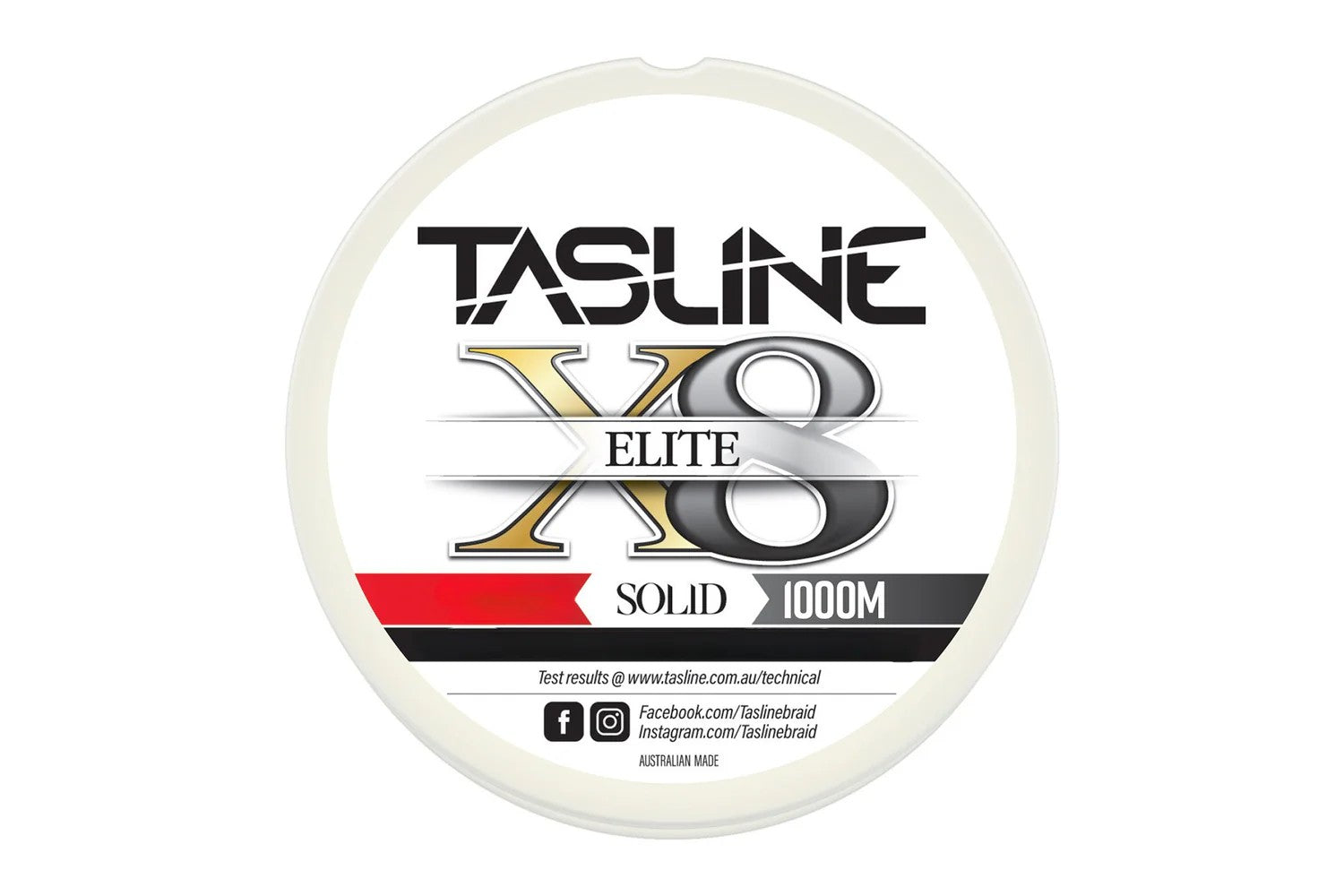 Tasline X8 Braid Elite White 1000m Braid [sz:50lb]
