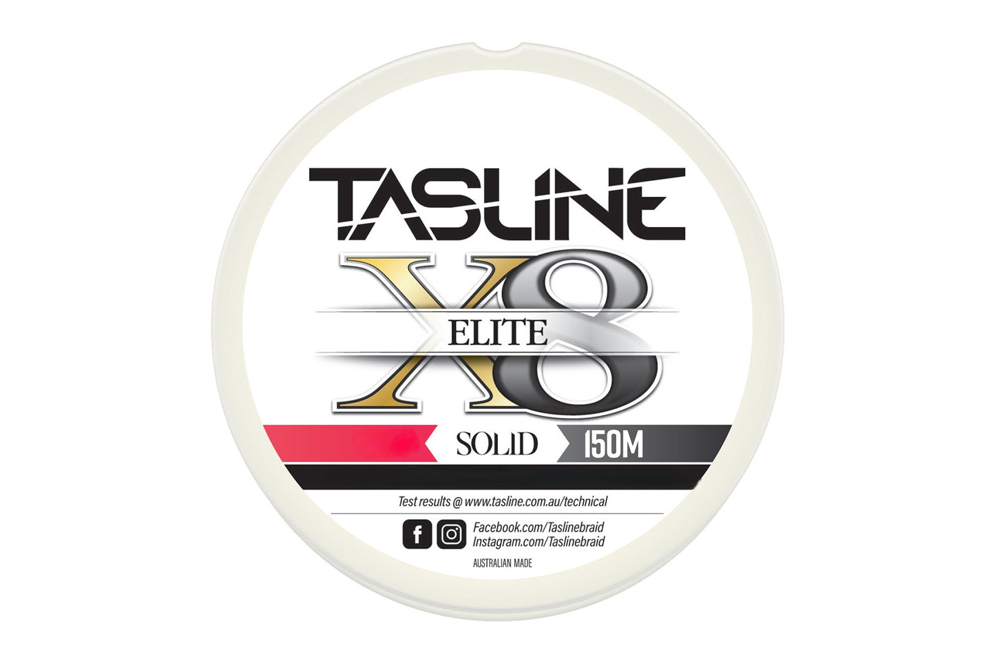 Tasline X8 Braid Elite White Braid [sz:8lb - 150m]
