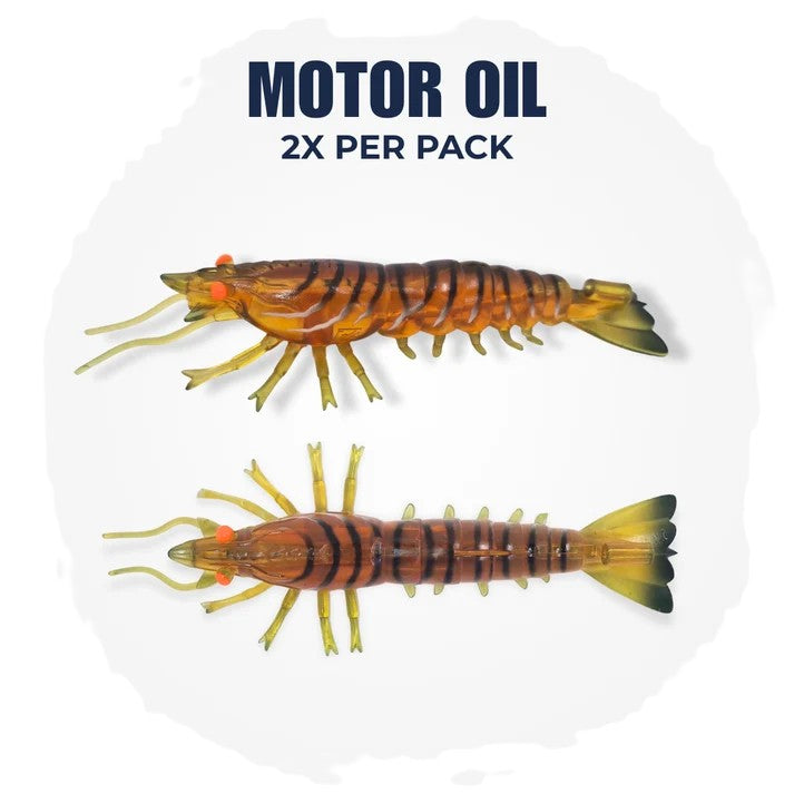 Barambah Stinger Shrimp 125 Unrigged Lure [cl:motor Oil]