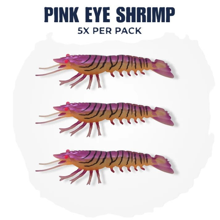 Barambah Stinger Shrimp 90 Unrigged Lure [cl:pink Eye]