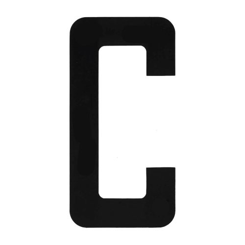 Boat Rego Letter 200mm (8 Inch) Black Pair