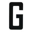 Boat Rego Letter 200mm (8 Inch) Black Pair