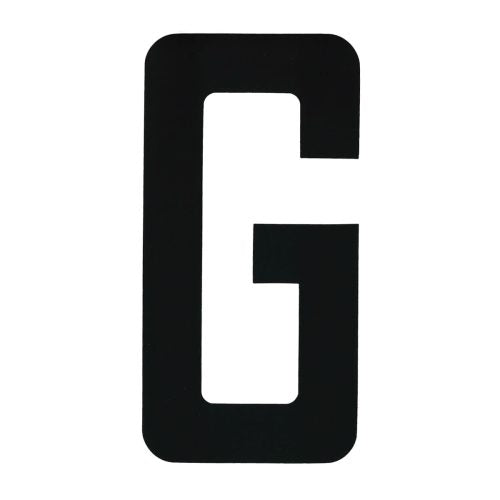 Boat Rego Letter 200mm (8 Inch) Black Pair
