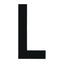 Boat Rego Letter 200mm (8 Inch) Black Pair