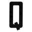 Boat Rego Letter 200mm (8 Inch) Black Pair