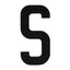 Boat Rego Letter 200mm (8 Inch) Black Pair
