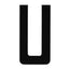 Boat Rego Letter 200mm (8 Inch) Black Pair